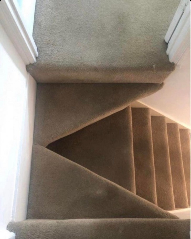9. Heb je ooit een gevaarlijker trap gezien?