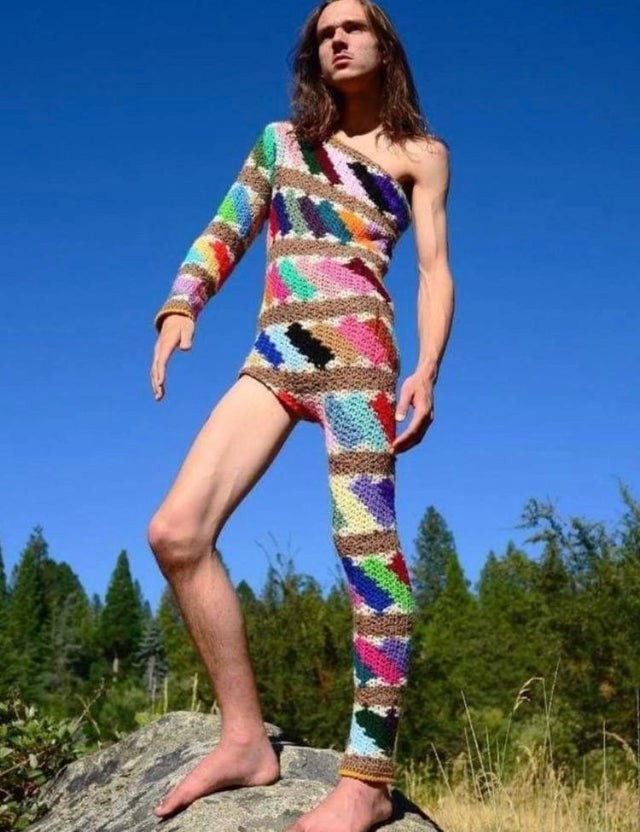 12. A knitted onesie for those with courage to spare