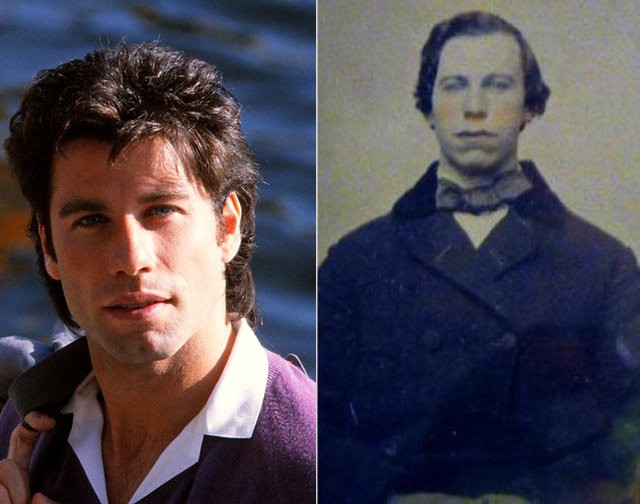 14. Même John Travolta ressemble à quelqu'un du passé.