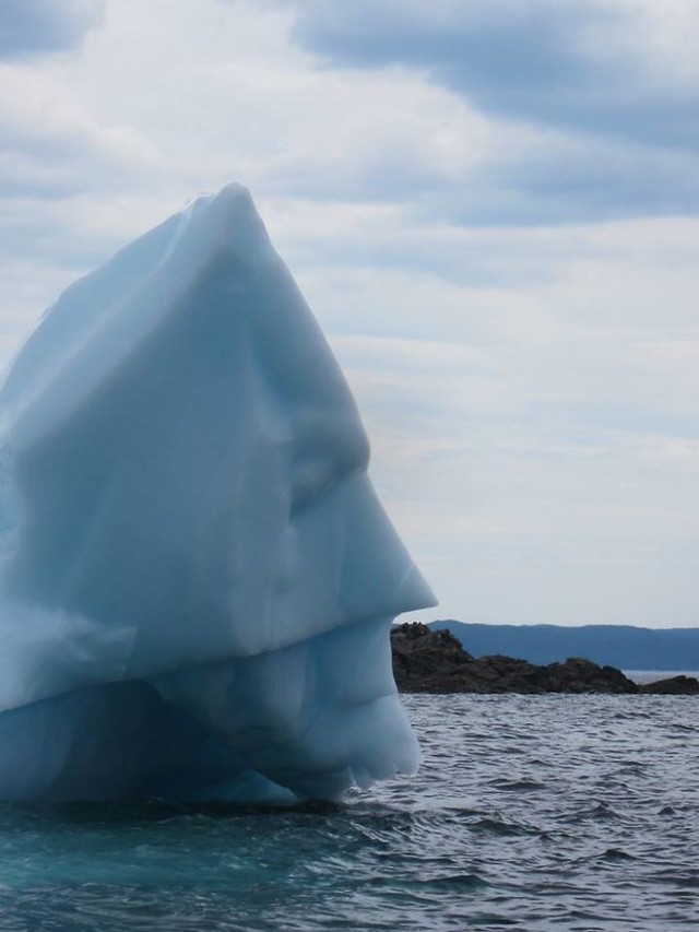 An iceberg which seems to have come out of a comic book!