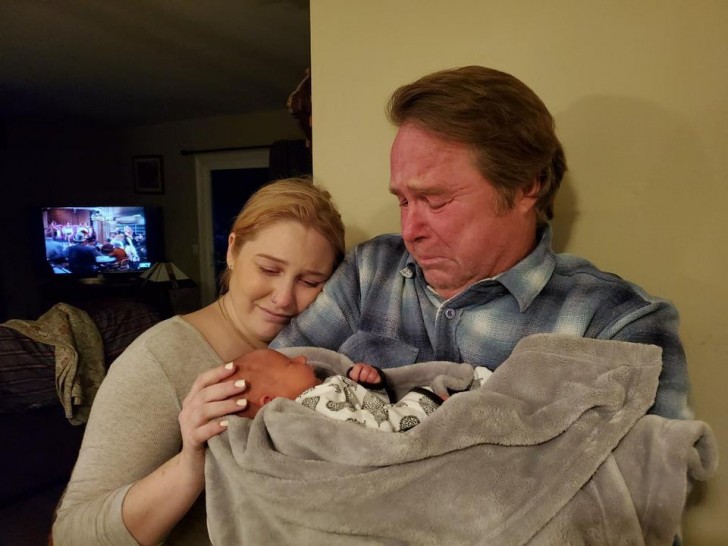 The moment in which two parents become grandparents...