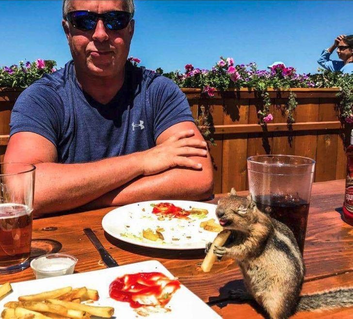 Une photo incroyable et très tendre