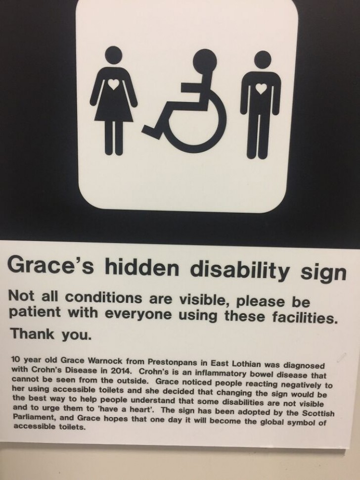 1. Tous les handicaps ne sont pas visibles.