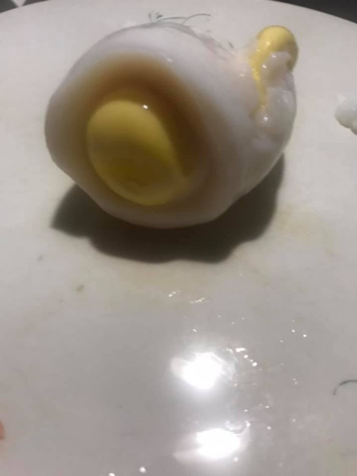 Je voulais juste faire un œuf à la coque, et à la place, j'ai eu ce résultat !
