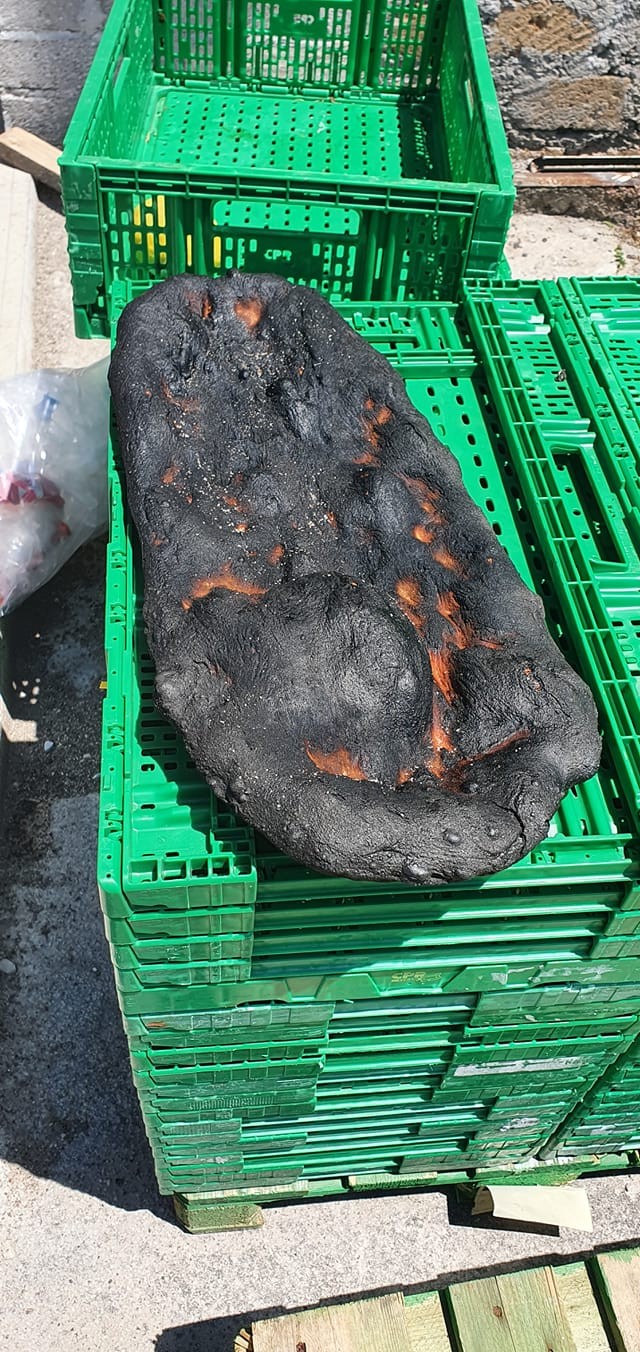 Just think that after this loaf of bread was pulled out of the oven, the smoke detector went off!