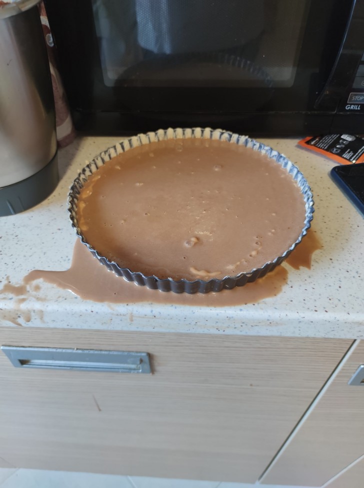 Mon amie voulait vraiment faire un gâteau aujourd'hui...
