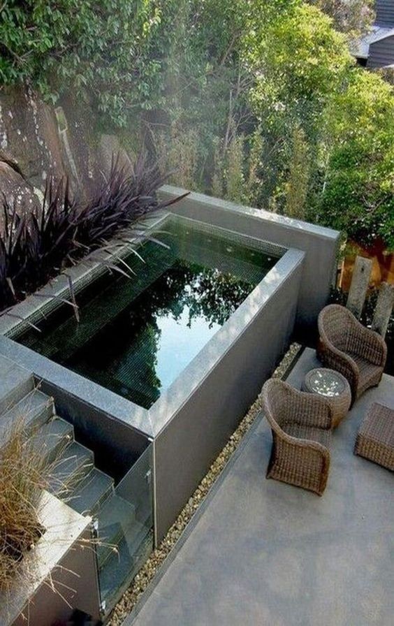 Schwimmbad in einem kleinen Garten? Finden Sie heraus, wie, mit diesen