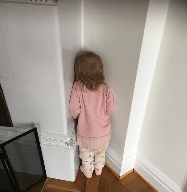 She wanted to play hide and seek, and so I agreed ...