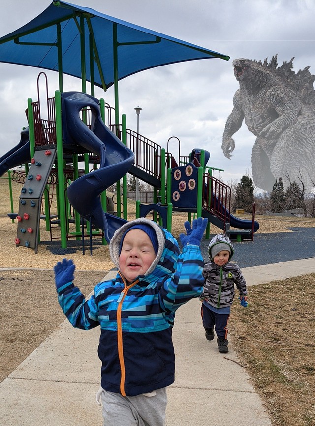 7. Wenn Sie Ihre Mutter wissen lassen wollen, dass die Kinder eine tolle Zeit im Park haben.