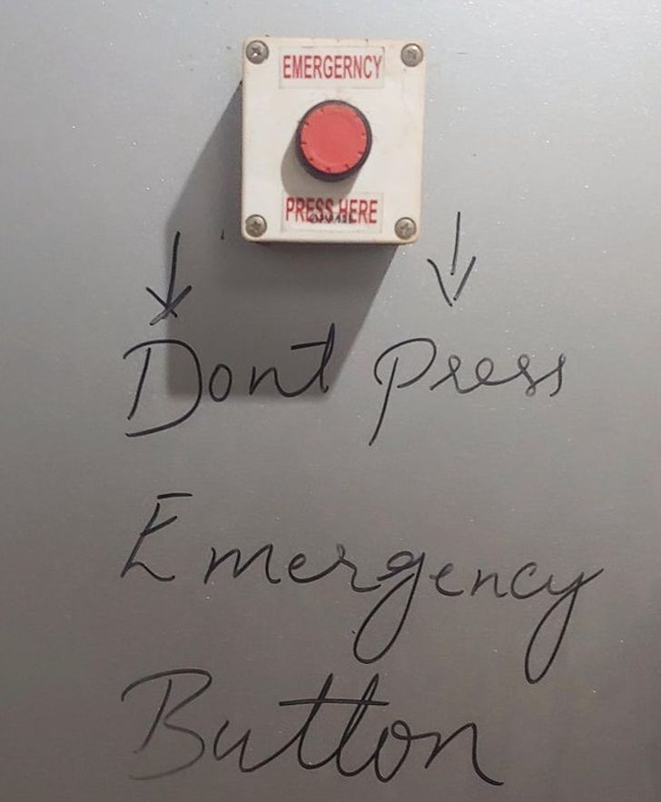 5. Appuyez sur le bouton en cas d'urgence... ou vaut-il mieux ne pas le faire ?
