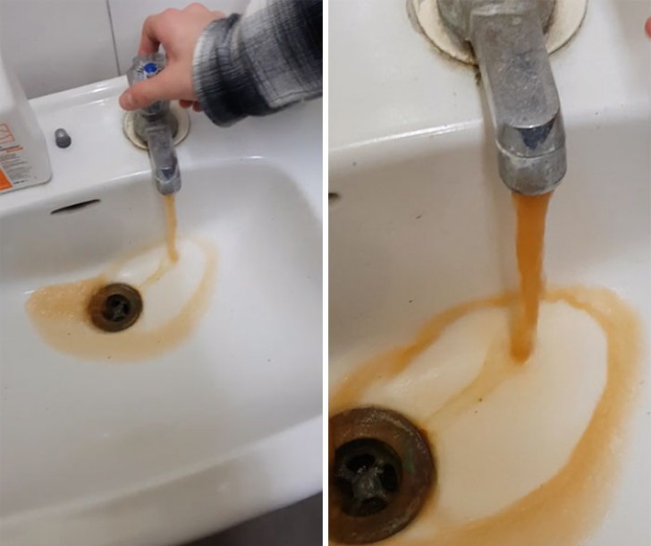 10. Riesci ad immaginare la sofferenza di chi apre il rubinetto e vede questo?