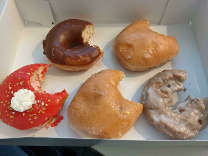 Die morgendlichen Donuts im Büro ...