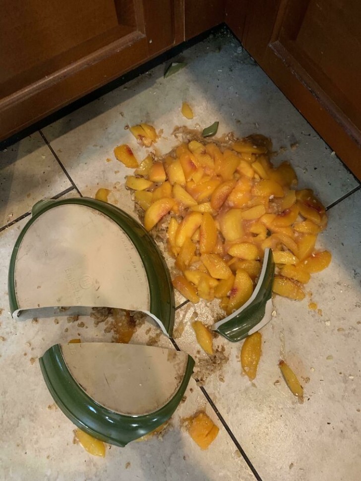 This was supposed to be a yummy peach dessert...