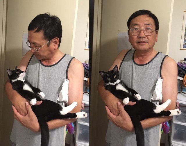 4. "Mi padre quería que me llevara el gato cuando me fuera de casa, pero ahora ha cambiado de idea..."