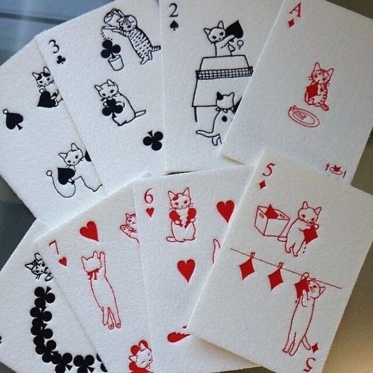 15. Même de simples cartes à jouer peuvent devenir de petites œuvres d'art
