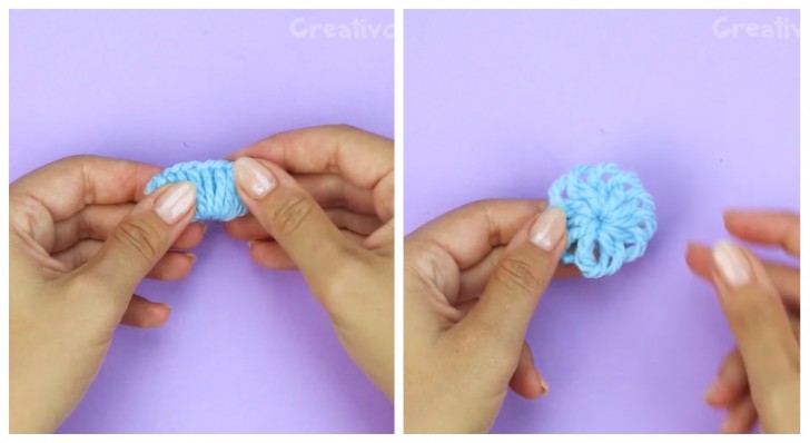 Divertiti a creare dei fiori di lana usando semplicemente delle forchette (+ VIDEO) - 12