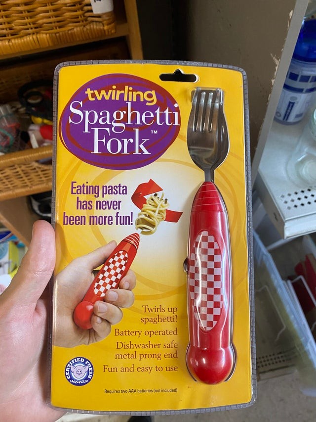 8. La fourchette qui roule les spaghettis pour vous est arrivée.