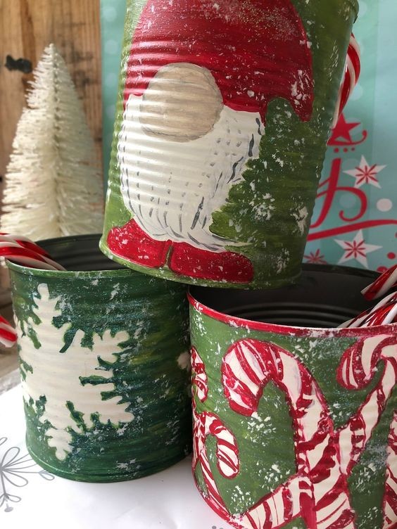 Lattine e contenitori di latta: riciclali con creatività per creare strepitose decorazioni di Natale - 1