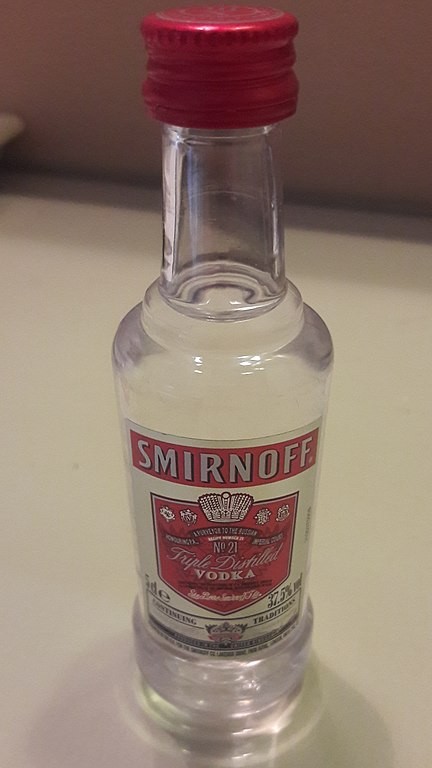9. Une bouteille de vodka