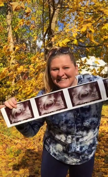 Pour sa deuxième grossesse, Kayla a reçu des nouvelles bien à l'avance :
