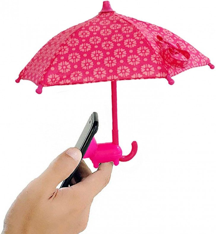 11. Mobiler Regenschirm