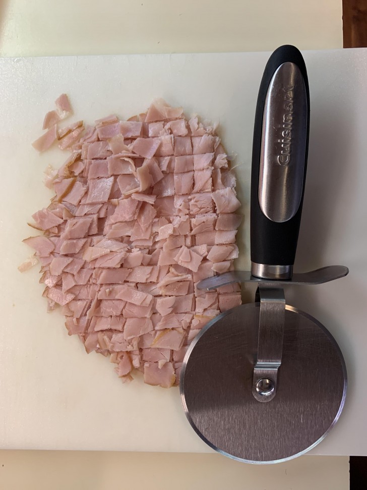 3. Wanneer je ham moet snijden maar geen tijd hebt