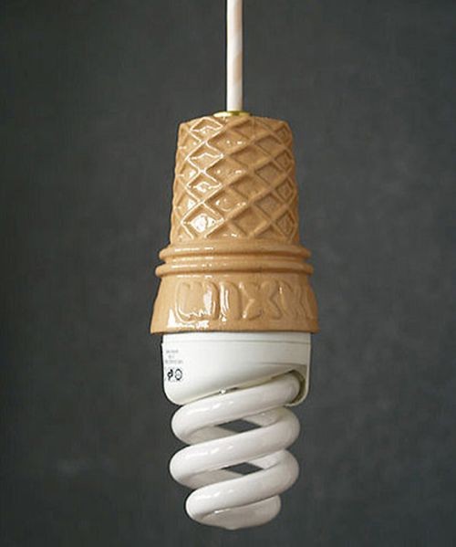 12. Lamp in de vorm van een ijsje