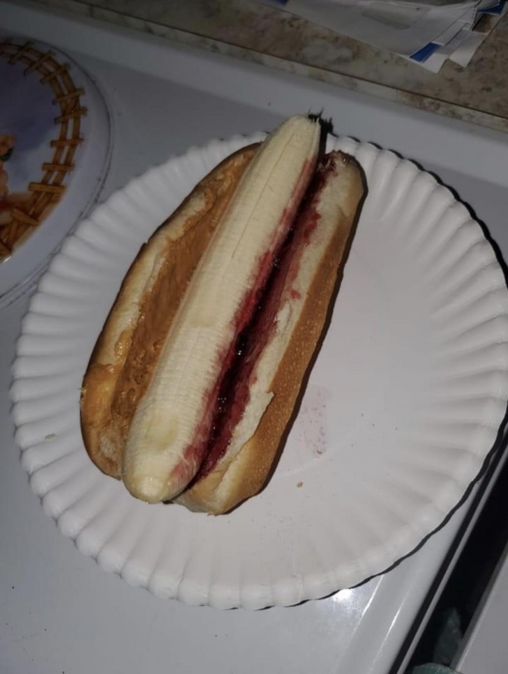 10. Hot Dog mit Banane