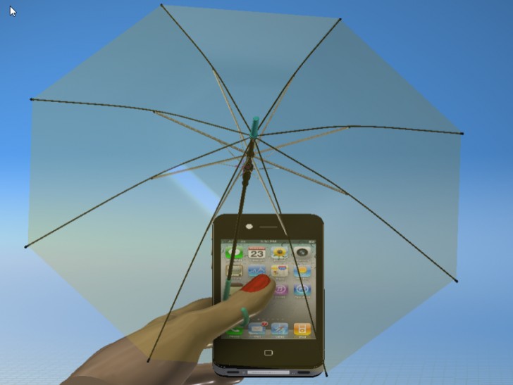 3. Ombrello per proteggere lo smartphone dalla pioggia