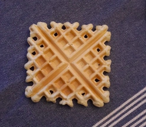 3. Uno waffle perfettamente quadrato 