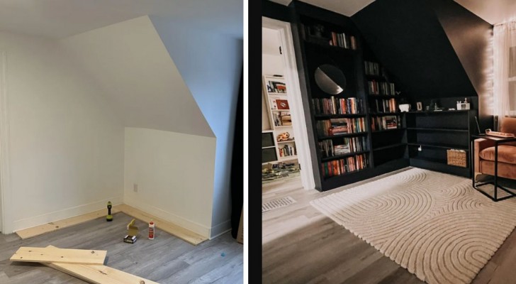 2. From awkward angles to a handy bookshelf