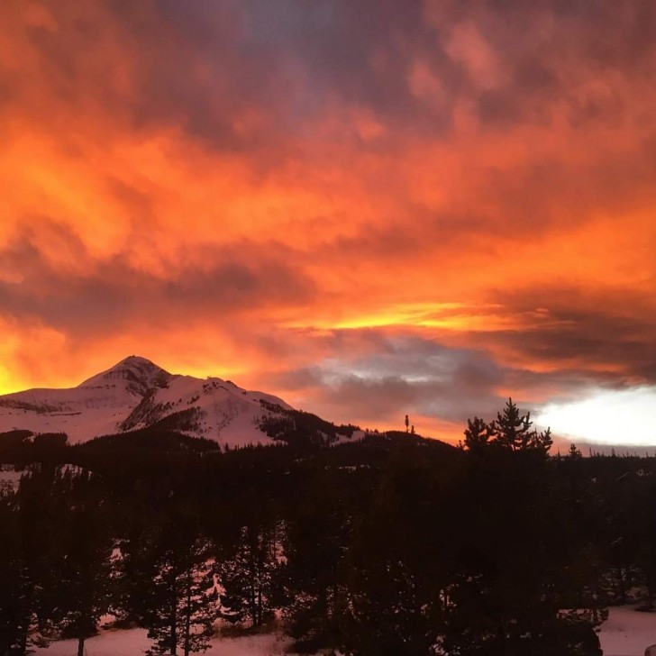 9. Een prachtige zonsondergang in Montana (Verenigde Staten)