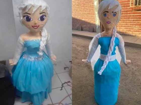 4. Elsa, le personnage principal de la Reine des Neiges, avait l'air légèrement différente