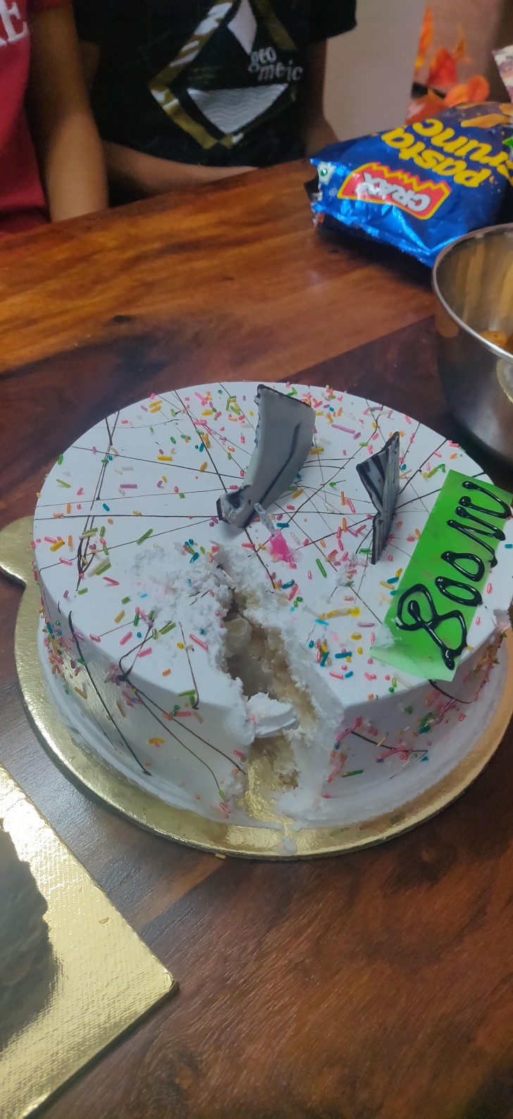 11. "Torta arcobaleno per mio figlio... prima o poi l'arcobaleno si farà vedere!"