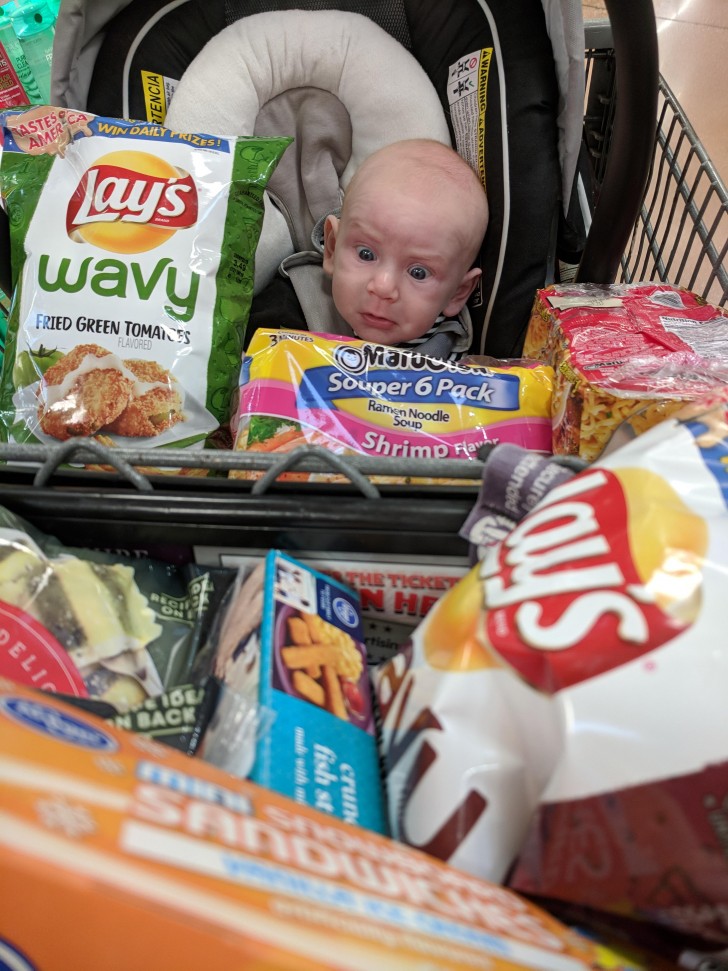 9. "Perché abbiamo acquistato di tutti questi prodotti, mamma?"