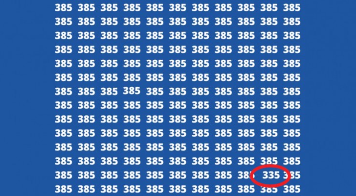 Können Sie die Zahl 335 in nur zehn Sekunden finden? Der optische Test, der Ihr Sehvermögen herausfordert - 3