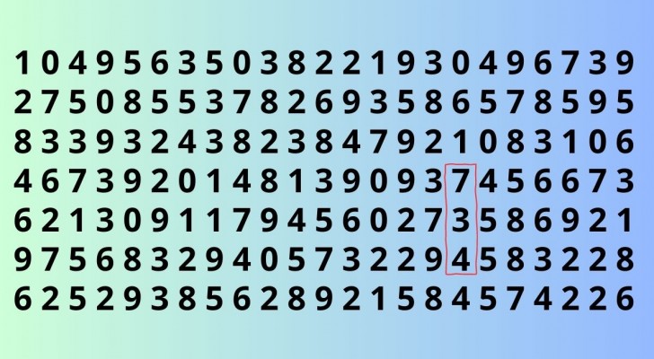 Kun jij het getal 734 binnen de afbeelding in minder dan 10 seconden vinden? - 3