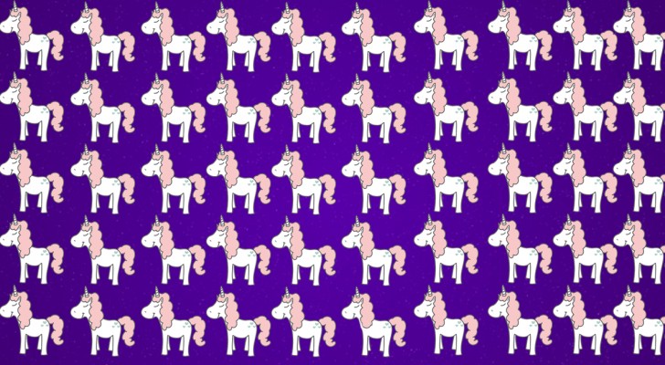 The challenge: find the unicorn which is not identical to the rest in 30 seconds