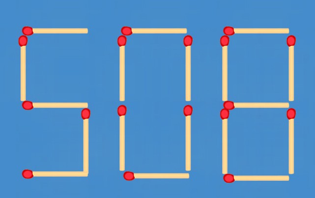Para gênios: você só pode mover dois palitos para ter um número maior