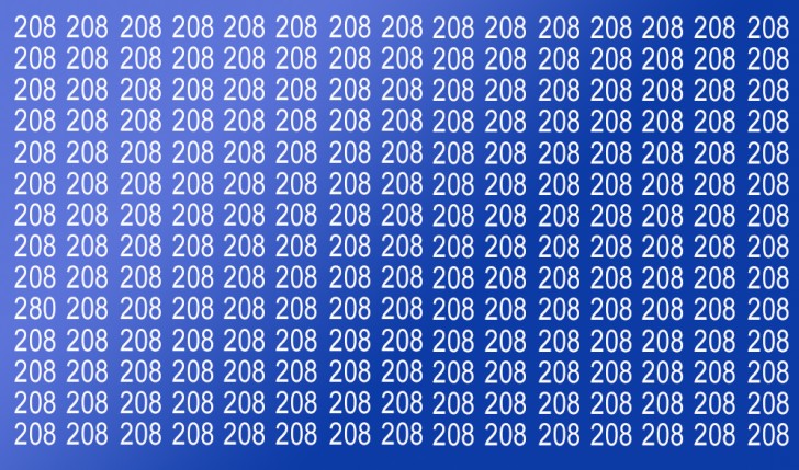 Trouvez le nombre 280 en seulement 10 secondes : serez-vous capable de résoudre le test visuel en si peu de temps ? - 1