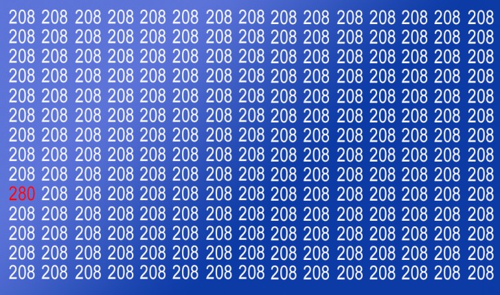 Find the number 280 in just 10 seconds: will you be able to solve this visual puzzle in this time? - 3