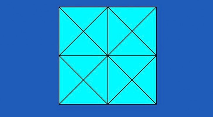 Sei in grado di scoprire quanti triangoli sono presenti all'interno della figura - 1
