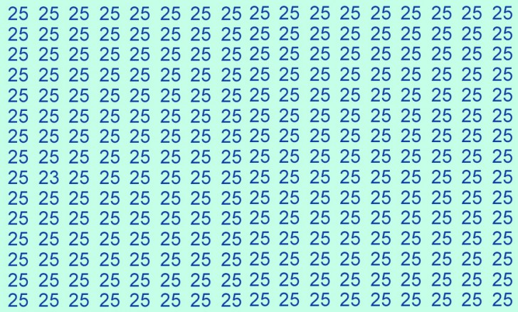 Trouvez le nombre 23 caché dans l'image en seulement 15 secondes...