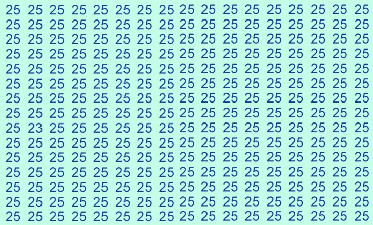 Encontre o número 23 escondido na imagem em apenas 15 segundos...