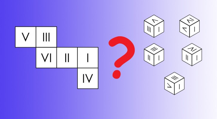 Logik-Quiz: Raten Sie, welcher geschlossene Würfel zur Figur passt - 1