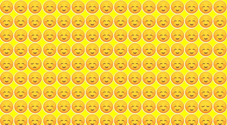 Probeer erachter te komen hoeveel emoticons anders zijn
