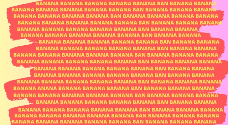 Een perceptiequiz voor onvervalste genieën: waar zit het woord anana verstopt?