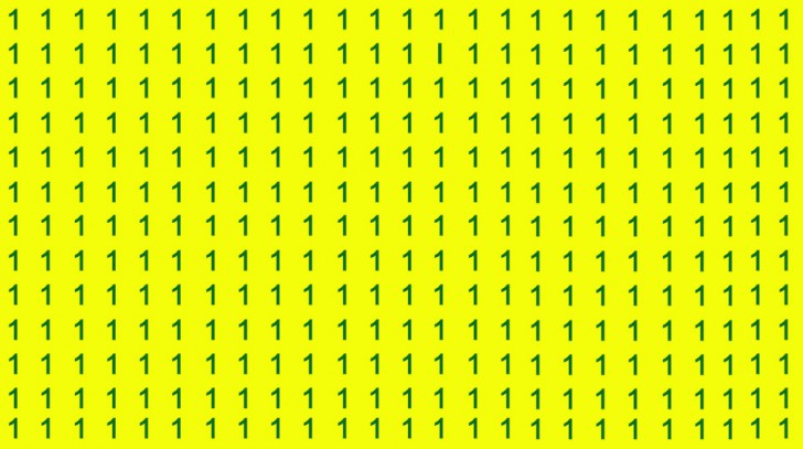 Observation test: find the hidden letter amongst all the numbers in just 10 seconds