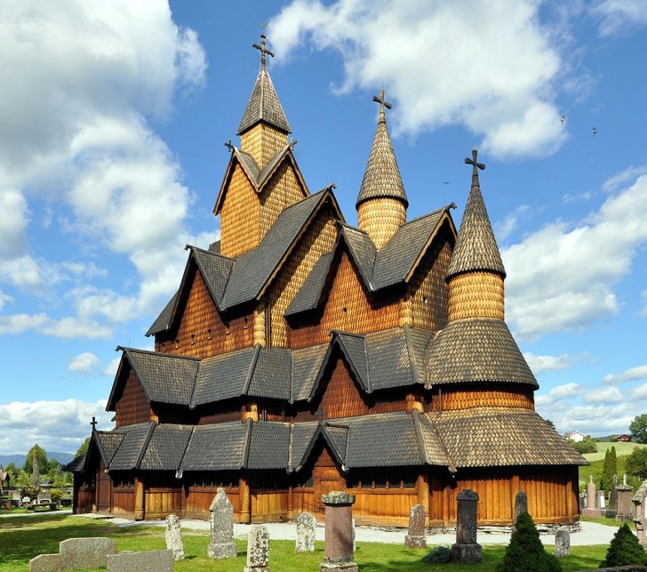 This is the largest of all the all-wood churches built using the same technique