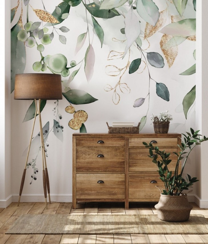 Des feuilles aux murs : le papier peint